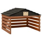 vidaXL Overkapping voor grasmaaier 78x74x54 cm vurenhout, Tuin en Terras, Grasmaaiers, Verzenden, Nieuw
