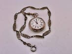 Cilindro Argento . Galonne . Decorazione in oro . 1900 . Con