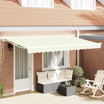 vidaXL Elektrische Zonneluifel 100% Polyester, Verzenden, Nieuw