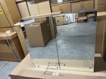 Spiegelkast Mat Grijs of Zwart 80cm of 60cm UITVERKOOP !, Ophalen, Nieuw