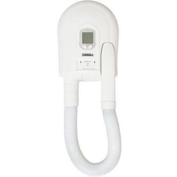 Haardroger digitaal wit muurmontage | 1500W | 5 temperatuur, Verzenden, Nieuw in verpakking