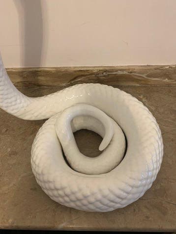 Sculpture, Cobra after Tommaso Barbi - 39 cm - Porcelaine