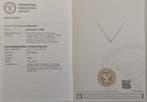 Ketting met hanger - 18 karaat Witgoud - 0.24ct. tw. Diamant
