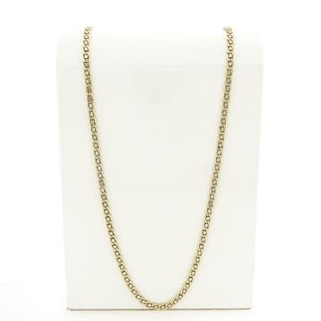 Gouden lange gourmetschakel ketting, Ophalen of Verzenden