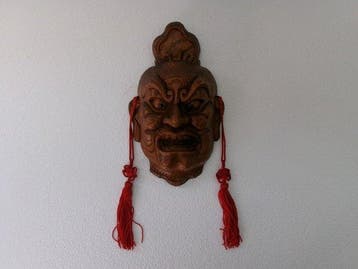 Noh masker - Houten Noh-masker Nio (Boeddhisme) Kongorikishi