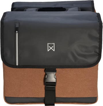 Willex - Dubbele Canvas Bisonyl Tas - 30 Liter - Universele, Fietsen en Brommers, Verzenden, Zo goed als nieuw, Willex