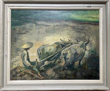 Endang Eduard Abedy (1922-1975) - Javaanse boer met twee
