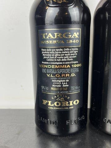 1996 Florio, Marsala Superiore Riserva Targa - Sicile Ambra, Nieuw