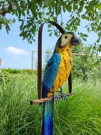 Papegaai op schommel - Beeldje - Parrot on Swing - Metaal