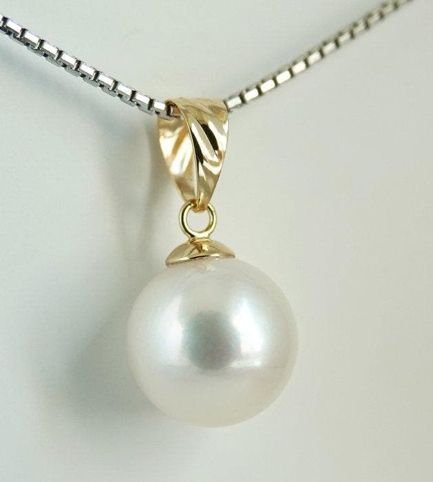 Sans prix de réserve - Pendentif - 18 carats Or jaune Perle, Bijoux, Sacs & Beauté, Bijoux anciens