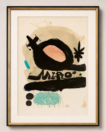 Joan Miro (1893-1983) - L’oiseau solaire, l’oiseau lunaire,