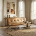 Smile Special - Kenia leer Cognac | Maand actie, Huis en Inrichting, Zetels | Zetels, 150 tot 200 cm, Nieuw, Ophalen of Verzenden