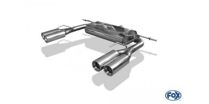 FOX VW Eos V6 einddemper uitgang rechts/links - 2x80 type 13, Autos : Pièces & Accessoires, Systèmes d'échappement, Envoi