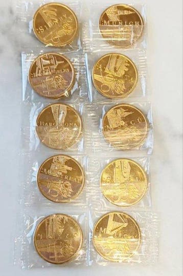 Olympische Spelen munten 22k goud - volledige collectie, Nieuw