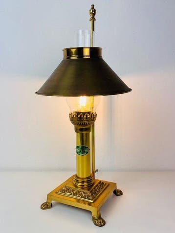 Tafellamp - Paris Orient Express Istanbul brass tafel lamp -