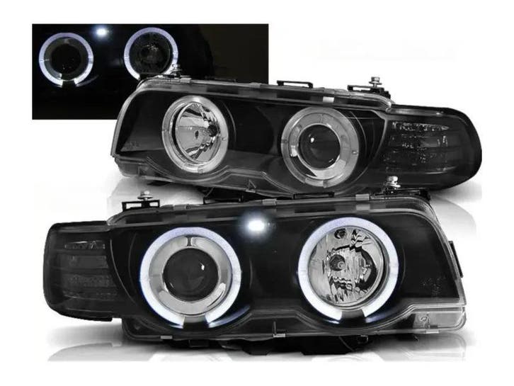 Xenon koplampen Angel Eyes Black geschikt voor BMW E38, Autos : Pièces & Accessoires, Éclairage, Envoi