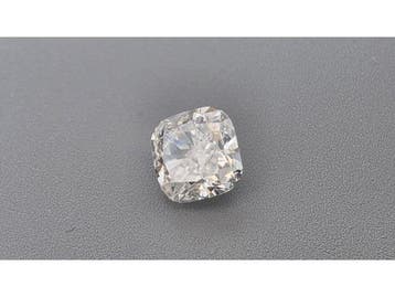 Veiling - Diamant square cushion 1.40 crt ( IGI gecertificee, Handtassen en Accessoires, Nieuw