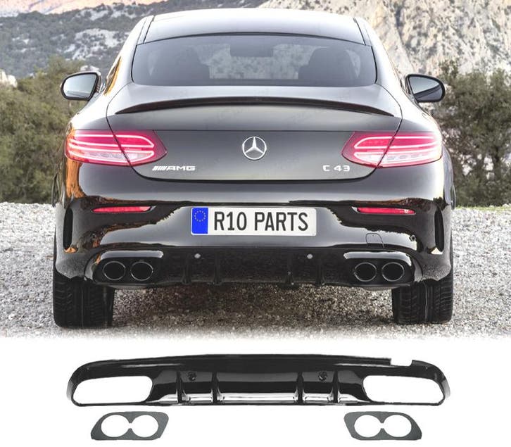 Diffuseur Pour Mercedes W205 C205 Coupe Amg 14-18 Look C43 N, Autos : Pièces & Accessoires, Carrosserie & Tôlerie, Envoi
