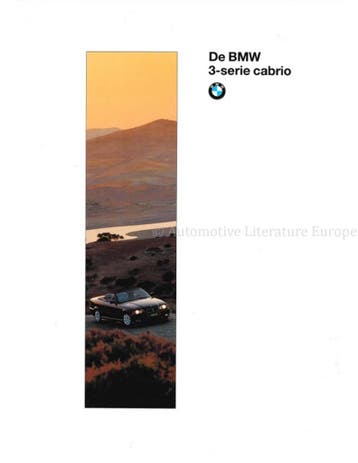 1995 BMW 3 SERIE CABRIOLET BROCHURE NEDERLANDS