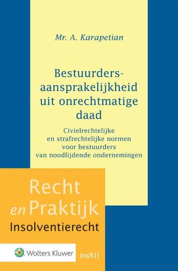 Bestuurdersaansprakelijkheid Uit Onrechtmatige Daad | Nieuw, Boeken, Verzenden, Nieuw, A. Karapetian