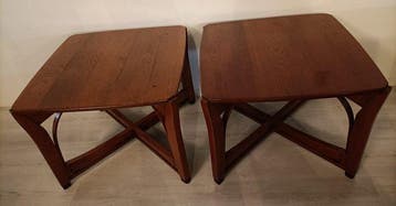 Schuitema - Set bijzettafels (2) - Ebbenhout, Eik -