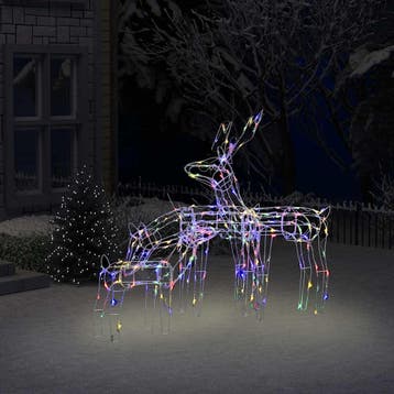 vidaXL 3-delige Kerstverlichting rendieren 229 LEDs, Diversen, Kerst, Verzenden, Nieuw