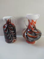 Vase - Cruches en verre - Verre - Deux vases de style Mid