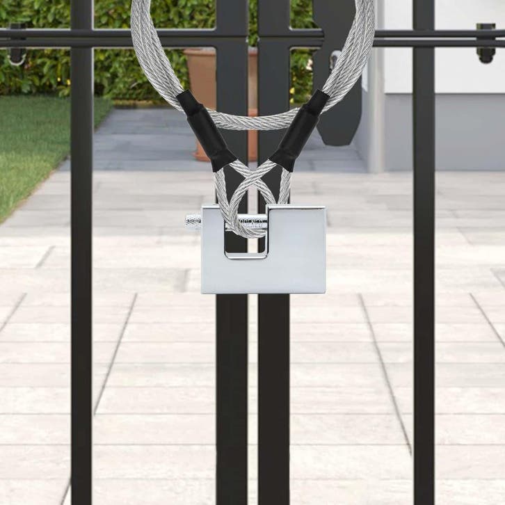 vidaXL Hangslot 6 pcs Zilver Staal, Bricolage & Construction, Serrurerie de bâtiment & Dispositif de fermeture, Envoi