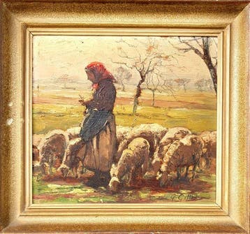 Gillis Piet (1887-1965) - Le bergère