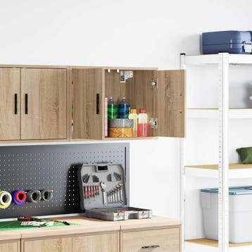 vidaXL Garagewandkast sonoma bewerkt hout eikenkleurig, Verzenden