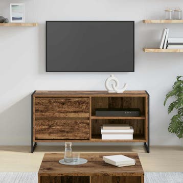 vidaXL TV Kast 100 x 36 x 49,5 cm Oud Hout Bewerkt hout, Verzenden