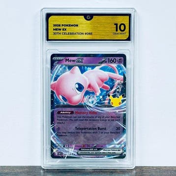Pokémon Graded card - Mew ex 066- 30th Anniversary – Pokémon, Nieuw