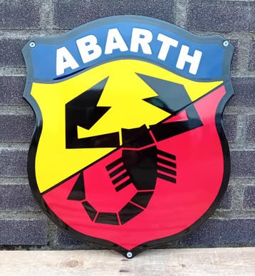Emaille bord Abarth Schild, Collections, Marques & Objets publicitaires, Verzenden