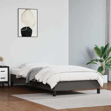 vidaXL Bedframe kunstleer grijs 80x200 cm, Huis en Inrichting, Slaapkamer | Bedden, Verzenden, Nieuw