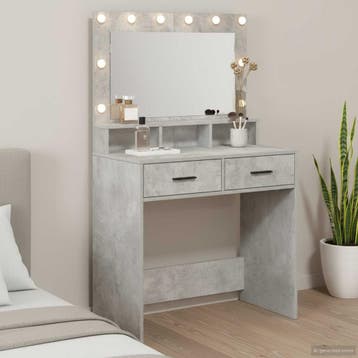 vidaXL Kaptafel Beton Grijs 79 x 41 x 135 cm Bewerkt hout, Verzenden