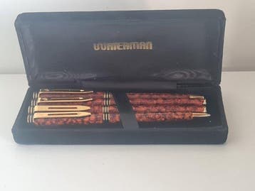 Waterman - Exclusive Parure Cognac (stylo à plume, roller,, Verzamelen, Nieuw