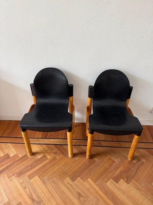 Thonet - Gerd Lange - Chaise - Thonetflex - Plastique, Hêtre, Antiek en Kunst, Antiek | Meubels | Stoelen en Sofa's