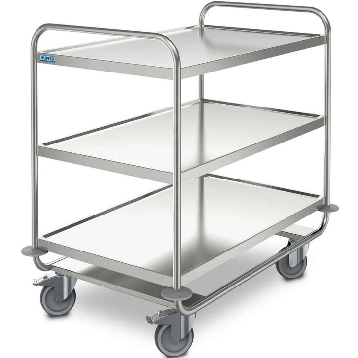 Serveerwagen | RVS | 3 Niveaus (1000x600) | Zware Belasting, Articles professionnels, Horeca | Équipement de cuisine, Envoi