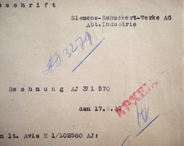 Themacollectie - Zeldzame Siemens 1937 Industriële factuur -