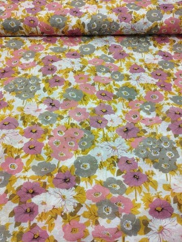 Stupendo tendone vintage in cotone trevira - made in Italy -