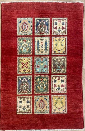 Bakhtiar Afghan(Ongebruikt) - Vloerkleed - 125 cm - 79 cm