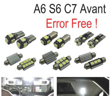 Kit 17 Ampoules Led Intérieur Pour Audi A A6 S6 Rs6 C7 Avant, Verzenden