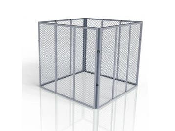 Veiling - Metalen compostbak - Tuinafval - 800L - Zilver, Tuin en Terras