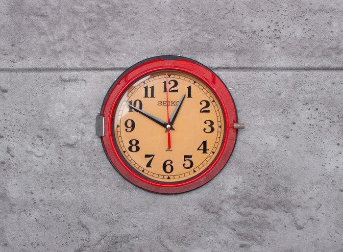 Horloge murale - Seikosha CO. LTD Seiko - Acier, Bakélite,, Antiquités & Art, Art | Objets design
