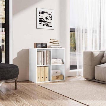 2dekans | Vakkenkast boekenkast - 70 x 70 x 34 cm - 4 vakken, Ophalen of Verzenden, Nieuw