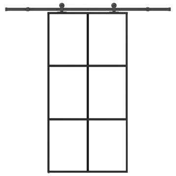vidaXL Schuifdeur met beslagset 102x205 cm aluminium en, Doe-het-zelf en Bouw, Deuren en Vliegenramen, Verzenden, Nieuw