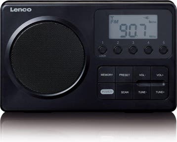 Radio op Batterijen - Draagbare Radio - FM Radio - Zwart - M, Verzenden