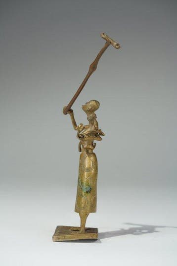 Een bronzen beeld. - Fon - Benin (Zonder minimumprijs)