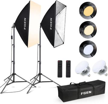 FGen Studio Verlichting | Tweede kansje | OP = OP, Audio, Tv en Foto, Fotografie | Fotostudio en Toebehoren, Verzenden, Gebruikt