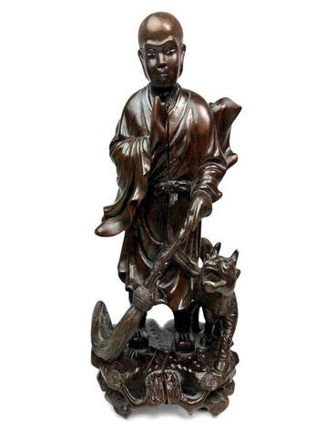 Beelden van boeddhistische godheden - Hout, Been - China -